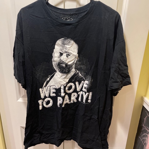The Hangover Movie 2009 We Love To Party Zach Galifianakis T-Shirt Black XL - Picture 1 of 4
